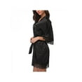 thumbnail image 3 of Women Pure Color Kimono Robes Short Satin Pajamas Nightwear, 3 of 3