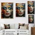 thumbnail image 4 of Designart "Cubist Woman in Glam Harmonious Elegance II" Fashion Floater Framed Canvas Print, 4 of 7