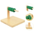 thumbnail image 3 of 1 Juego de columna de madera para niños, juguetes de aprendizaje temprano, juguetes cognitivos de Color verde, 3 of 7