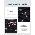 thumbnail image 6 of SURF CUZ Mens Swim Trunks with Compression Liner Mens Swimming Trunks 5 Inch Bathing Suit with Zipper Pockets Quick Dry Swim Shorts Black Pink Shark Small, 6 of 9