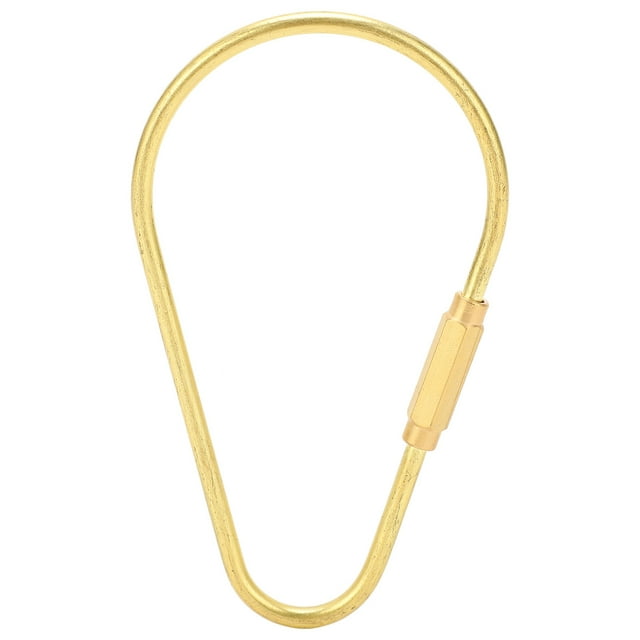 Porte-clés en Laiton en Laiton de Type Vis de Verrouillage Porte-Clés Organisateur RingL de Clé Rétro