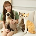 thumbnail image 4 of Estbridge Cat Stuffed Animal 35cm Cozy Companion Stuffed Cat Fun Expression Snuggly Plush Stuffed Animal Cat Style6, 4 of 4