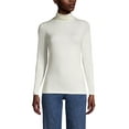 thumbnail image 3 of Lands' End Women's Petite Lightweight Jersey Fitted Turtleneck, 3 of 3