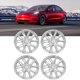thumbnail image 5 of 4 Cubiertas De Rueda Con Tapacubos De 18 Pulgadas, Tapacubos De Cubierta De Llanta, Reemplazo De Tapa De Neumático ABS Para Modelo 3 2017 A 2023, Fácil Instalación, 5 of 7