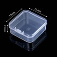thumbnail image 1 of Mini caja de plástico, caja Rectangular, caja translúcida, caja de embalaje, caja de almacenamiento a prueba de polvo, contenedor de caja de almacenamiento de joyería sólido fuerte, 1 of 5