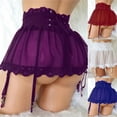thumbnail image 3 of Vendaje De Encaje De Cintura Alta Para Mujer Sexy Mini Falda Liguero Ajustable De Cuatro Botonespangjing, 3 of 4