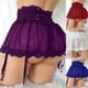 thumbnail image 3 of Vendaje De Encaje De Cintura Alta Para Mujer Sexy Mini Falda Liguero Ajustable De Cuatro Botonespangjing, 3 of 4