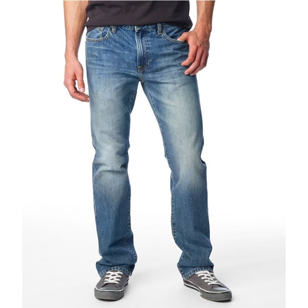 Aeropostale Hombre Driggs Slim Boot Cut Jeans, Azul, 28W x 30L