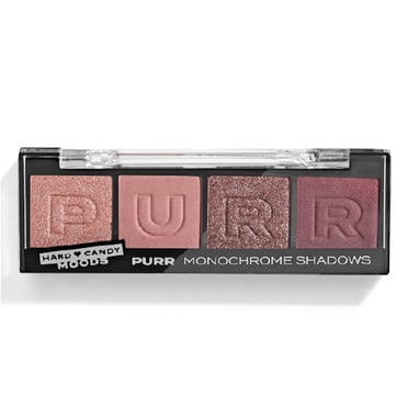Hard Candy, Moods Shadow Palette, 4 Bold & Buildable Monochromatic Shades, PURR, .10oz