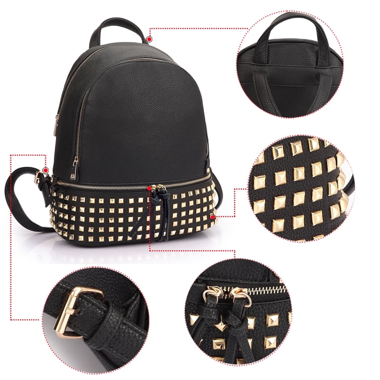 dasein patent leather zip around backpack Harness Black Perfect for the modern parent Dasein Women Patent Leather Purses