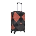 thumbnail image 4 of Multi-Size Suitcase Protective Cover Full Range Double Stitching Invisible Zipper For Travel Business Argyle Plaid Darksalmon_4 Medium, 4 of 8