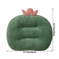 thumbnail image 3 of Plush Car Booster Seat Cushion, Cute Funny Car Seat Cushion Heightening,Chair Cushion for Office Sofa Living Room (Green, 17.71*14.17in), 3 of 6