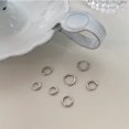 thumbnail image 6 of 2 Pairs Small Sterling Silver Hoop Earrings for Women – Lightweight Tiny Huggie Hoops, Hypoallergenic Mini Cartilage Earrings, Pack of Sterling Silver Earrings for Women, 6 of 8