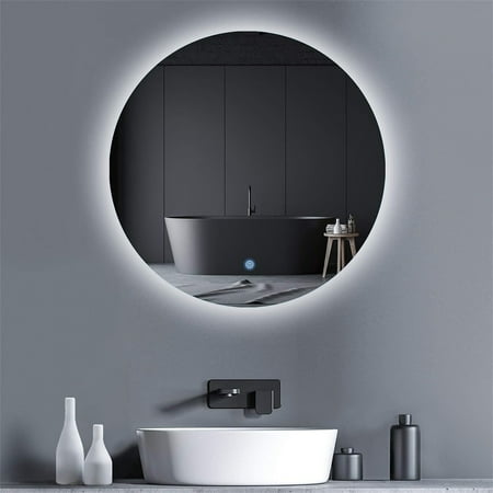 

YJTONWIN Bathroom Wall Vanity Mirror 24 Round LED Mirror