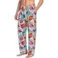 thumbnail image 2 of Xecao Skulls and Roses Men's Straight Lounge Pajama Pants: The Ultimate in Comfortable Sleepwear, 2 of 9