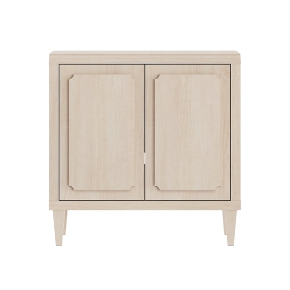 WAMPAT Large Nightstand with 3 Drawers, Vintage Wood Night stand with Storage
