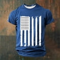 thumbnail image 2 of Mens Camisetas Deportes Casuales Manga Corta Impresa Cuello Redondo Suéter Blusa de Fitness Verano, 2 of 4