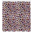 thumbnail image 3 of Ambesonne African Shower Curtain, Savannah Leopard Animal, 69"Wx84"L, Marigold Magenta Violet, 3 of 3
