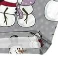 thumbnail image 5 of CLOOCL Short Sleeve T Shirt Women Cute Snowman Printed Oversized Shirt Summer Blouse, 5 of 6