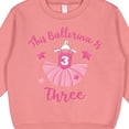 thumbnail image 3 of Inktastic Ballerina 3rd Birthday Toddler Sweatshirt, 3 of 4