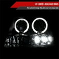 thumbnail image 2 of Dual Halo Projector Headlights (Black Housing/Clear Lens) Made for and Compatible with 2005-2012 Nissan Xterra, 2 of 4
