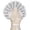 White, variant on Detachable Ruffle Collar Halloween Gothic Accessory for Women Men Cosplay Party Dress Up Style