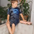 thumbnail image 4 of Fotbe Black And Blue Lightning Dragon Pijama Estampada de 2 Piezas para Niños – Ropa de Dormir de Manga Corta Cómoda para Niños y Niñas, Camiseta y Shorts de Algodón-Large, 4 of 6