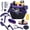 Purple, variant on Horse Grooming Kit 13 Piece, Horse Brushes for Grooming Supplies Set with Organizer Bag, Horse Brush & Curry Comb for Effective Cleaning, Gift for Horses Riders Beginners