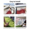 thumbnail image 7 of 4th of July RV Awning Sun Shade Screen 9'X7' Patriotic Horse Mesh Sunscreen Vintage American Flag Flowers Awning Shade Screen with Zipper UV Blocker Completed Kits for RV Motorhome Camper, 7 of 7