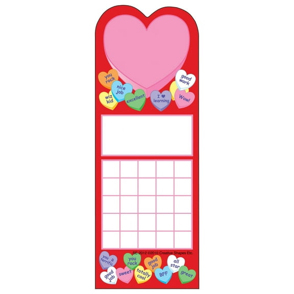 SHAPES ETC. Personal Incentive Chart - Heart