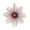 Burgundy, variant on Vickerman 6.5" Baby Blue Snowflake Burst Glitter Christmas Ornament, 6 per Bag