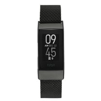 WITHit Black Stainless Steel Mesh Band with Magnetic Closure for Fitbit Charge 3 & Charge 4