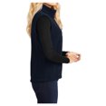 thumbnail image 3 of Womens Super Soft Value Polyester Fleece Vest True Navy Medium, 3 of 6