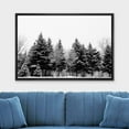 thumbnail image 2 of wall26 Framed Canvas Print Wall Art Forest Trees During The Winter Floral Nature Photography Realism Expressive Dark Black and White for Living Room, Bedroom, Office - 24"x36" Black, 2 of 5