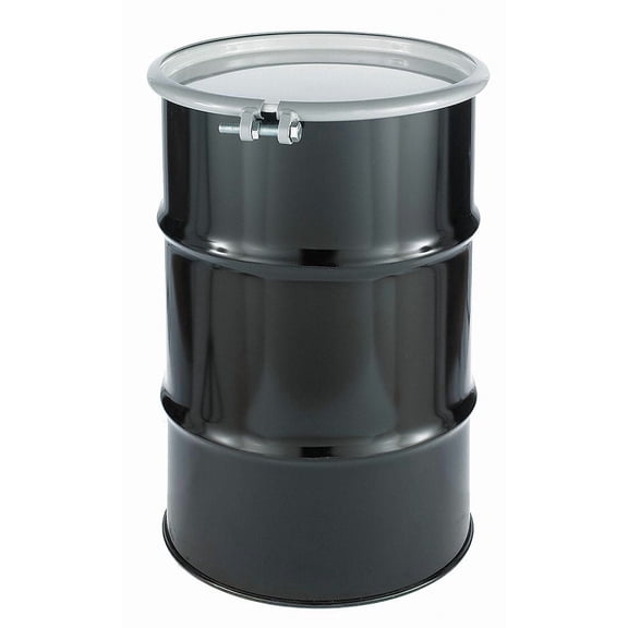 Skolnik 30 gal. Black Steel Open Head Transport Drum 18 Gauge CQ3005