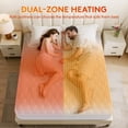 thumbnail image 4 of Vccoem Queen Heated Mattress Pad, Electric Mattress Pad with 9 Heat Settings & 4 Auto Off Timers, Fast Heating, Machine Washable, White, 4 of 7