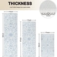 thumbnail image 4 of Pioneer Flower Floral Print Pattern Kitchen Rugs Sets Of 3,Kitchen Runner Rugs Non Skid Washable,Decorative Kitchen Floor Mats for Kitchen,Sink,Laundry,17X30 Inch + 17X47 Inch + 17X59 Inch, 4 of 6