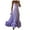 Purple, variant on RGDYPKO Dresses For Women 2025 Women's Solid Color Fashion Strapless A Line Dress With Flower Detail Elegant Summer Charm Soft And Skin-Friendly