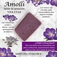 thumbnail image 5 of Jabon Natural 100% Artesanal Orgánico Energético Violetas Atraccion SABIDURÍA CHAMÁNICA Amolli Jabon Violetas, 5 of 5