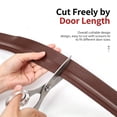 thumbnail image 6 of Door Draft Stopper, Door Sweep for Bottom of Door, Weather Stripping Door Seal Gap Filler Bottom Blocker Soundproof Cold Air Insulation Save Energy Installs Quickly (Grey, 1.1*39in), 6 of 9