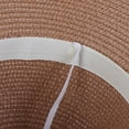 thumbnail image 6 of Straw Sun Hat for Women - Summer Beach Cap Foldable Sunscreen Floppy Hats Wide Brim with Floral Leaves for Outdoor Travel, 6 of 7