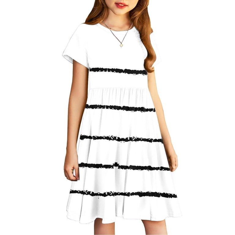 sachin and babi light blue dress Kids Homecoming Dresses Sparkly Girls Short Sleeve Basic Skater Dress Kids  Dress Toddler Skater a Line Solid Color Dress T-Shirt Dress for School  Casual Flowy Sundress Girls Dresses White 4Y