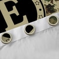 thumbnail image 4 of Erosebridal Teens Green Brown Camouflage Black Out Curtains,Personalized Initial E Curtains Pack of 2 (42x63 Each), 4 of 6