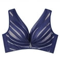 thumbnail image 3 of Push Up Bras for Women Plus Size Stripe Underwire Bra, 3 of 4