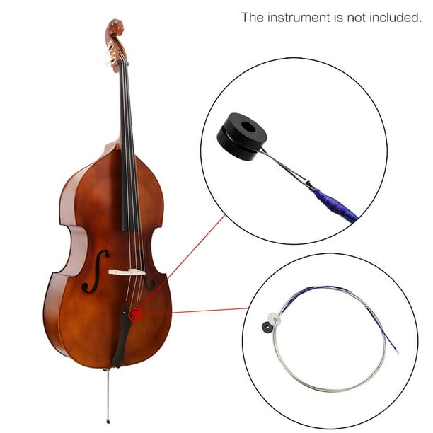 dsfen BD102 Jeu de cordes pour contrebasse à 4 cordes Corde d'enroulement  en acier-nickel Corde durable résistante à la rouille pour contrebasse (4  pièces) : : Instruments de musique et Sono