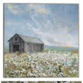 thumbnail image 1 of Cuadro Decorativo - Granero con amapolas blancas Jr Impresión en canvas, estrechado, 1 of 2