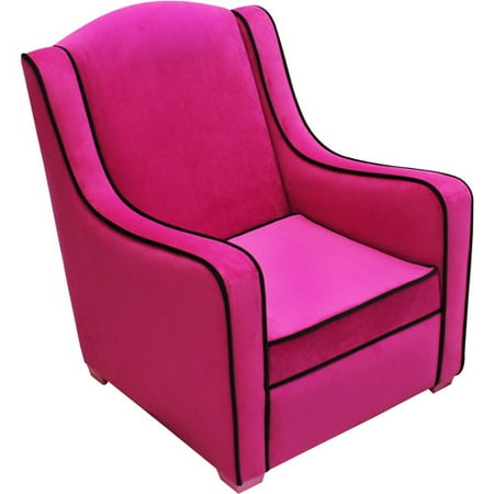 Newco Kids Tween Camille Chair, Hot Pink/Black