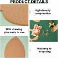 thumbnail image 4 of 2pcs Monstera Leaf Cork Bulletin Board 16.5 x11.8 Inch Decorative Cork Bulletin Boards Plant Memo Pin Board Hanging Pin Boards with Rope and Pin for Office Home Kitchen Wall Decoration, 4 of 6