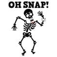thumbnail image 2 of Girl's Lost Gods Halloween Oh Snap Skeleton Graphic Tee White X Small, 2 of 4