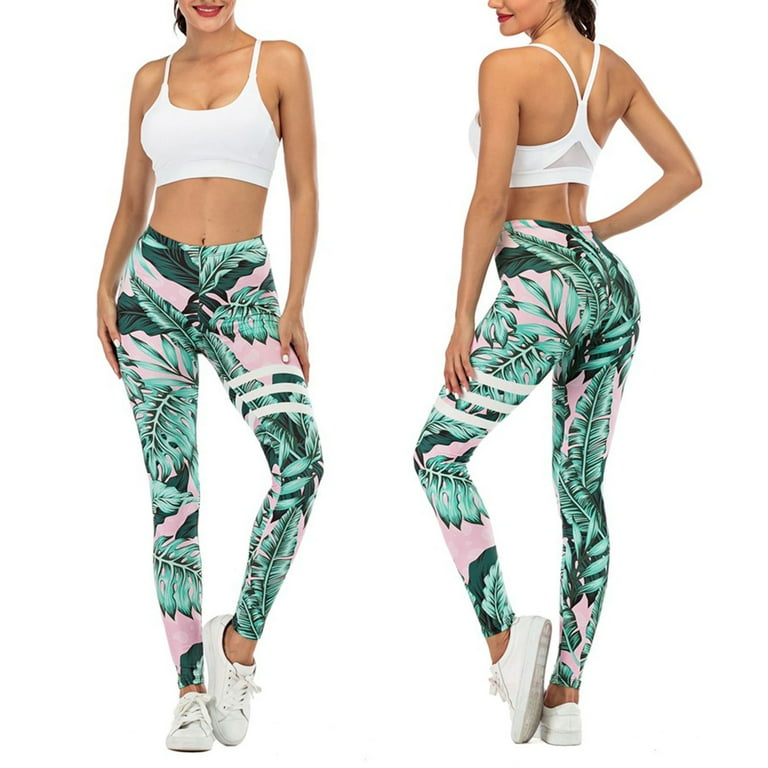 Nokiwiqis Women s Digital Printed Sports Pants High Waist Tight